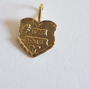 Heart pendant 14k